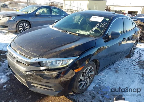 2018 Honda Civic Ex z USA, uszkodzony, nr VIN 2HGFC2F72JH514545